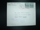 LETTRE PAR AVION Pour FRANCE TP BUCHANAN 15c X2 OBL.MEC.OCT 19 1946 TIFTON GA. - Poststempel