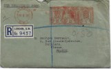 TRES BELLE ENVELLOPPE AVEC COURRIER DE LA Societe VICKERS LIMITED - Gebührenstempel, Impoststempel