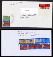 Argentine: Lettre Recommandée 2006 Pour La France Timbres Recto-verso (2 Scan) - Brieven En Documenten