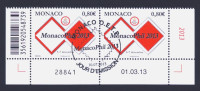 2013 MONACO "MONACOPHIL 2013" COPPIA SINGOLI ANNULLO PRIMO GIORNO - Used Stamps