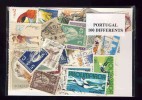 PORTUGAL 100 TIMBRES DIFFERENTS OBLITERES - Collezioni