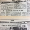 La Véridique Mort Du Maréchal Lin, 2 Articles De P. Sabatier & Zaffanolli  Parus Dans Libération, 1980 (Jauni) - Newspapers - Before 1800