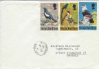 Seychelles 1972 Victoria Magpie Robin Black Paradise Flycatcher Blue Pigeon Dove Cover - Palomas, Tórtolas