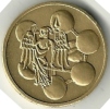 2418 Zesde Internationale Numismatische Dag Te Brussel 1985 (PIEDFORT!!!) - Fichas De Municipios