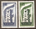 ITALIE     -    1956  -    EUROPA   .  Y&T N° 731 à 732 ** - 1956