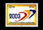 IRELAND/EIRE - 2003  YEAR OF PEOPLE WITH DISABILITIES   MINT NH - Nuevos