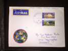 Cover Australia With Sydney Olimpics Stamps To Honduras - Lettres & Documents