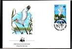 ROUMANIE   FDC   WWF  Panda  Pelicans - Pélicans