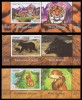 Tajikistan 2013 MiNr. 636 - 638 Tadschikistan Predators TIGER BEAR FOX ANIMALS 3st + Tab MNH** 6,00 € ( Limited 400 ) - Tadjikistan