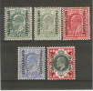 BECHUANALAND 1904 - 1912 SET TO 1s SG 66/70  MOUNTED MINT Cat £84+ - 1885-1964 Herrschaft Von Bechuanaland