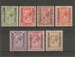 BECHUANALAND 1913 - 1924 SIMPLE CYPHER WATERMARK VALUES TO 1s SG 73,74,75,77,79,81,82 MOUNTED MINT Cat £98+ - 1885-1964 Protectorat Du Bechuanaland