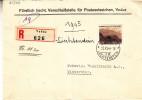 Liechtenstein - Lettre Recommandée De 1944 - Oblitération Vaduz - Vue De Balzers - Storia Postale