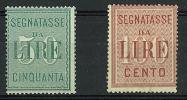 FILATELIA - SEGNATASSE SECONDA SCELTA - SERIE INTEGRA MNH N° 15/16 - LEGGERE MACCHIE DI RUGGINE - Paketmarken