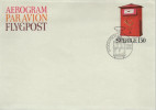 SUEDE SWEDEN SVERIGE Entier Stationnary Aerogram FDC 1er Jour : 1976 Mailbox Boîte Aux Lettres - Usados