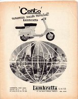 MOTO- MARQUE ET SCOOTER LAMBRETTA CENTO Spécial1964 PUB Voir 10 Scannes 24 Pages - Motorrad