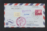 Luxemburg Flugpost Hannover Messe 1954 - Lettres & Documents