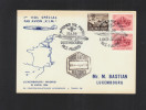 Luxemburg Flugpost Nach Madrid 1956 Auflage 120 Stück - Covers & Documents