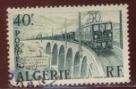 Algérie - Oblitéré - Y&T 1956 N° 340 Ligne électrifiée Bône-Tebessa 40f Vert - Gebraucht