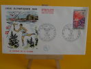 FDC - Jeux Olympiques D´Hiver 1968 Grenoble, La Flamme - 38 Grenoble - 27.1.1968 - 1er Jour - Coté .. € - Winter 1968: Grenoble