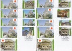 United Nations Vienna 2001 World Heritage Japan 8v 8 Maximum Cards (18907) - Maximumkaarten