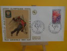 FDC -  Jeux Olympiques D´Hiver 1968, Le Slalom - 38 Grenoble - 27.1.1968 - 1er Jour - Coté .. € - Winter 1968: Grenoble