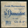 Instrument : Ancienne Pochette Pour Corde Harmonique LA DIAMANTINE (Paris), N° 1411, LA.A.2° - Zubehör & Versandtaschen