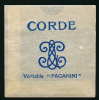 Instrument : Ancienne Pochette Pour Corde, Véritable "PAGANINI" - Accessoires, Pochettes & Cartons