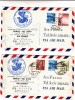 Tokio To Tel Aviv. Premier Liaison Postale Direct. 2 Cover Du 18 Aprile 1957 - Storia Postale