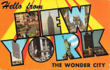 Hello From New York The Wonder City - Panoramische Zichten, Meerdere Zichten