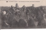 Cp , 23 , CROZANT , Vue D'ensemble Des Ruines, Prise De La Route De Gargilesse - Crozant