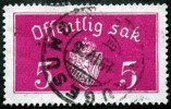 Norway 1934  Minr.10  II   34mm X18,5mm  HAUGESUND  19-4-1935 ( Lot C 158 ) - Servizio