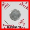 ALEMANIA  -  IMPERIO - 5 Pfn. AÑO 1889 - 5 Pfennig