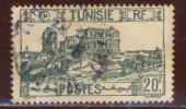 Tunisie - Oblitéré - Y&T 1945 N° 294 Amphithéatre D´El-Djem 20f Vert-gris - Oblitérés