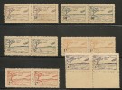 AEROPHILATELIE - 1922 LA BAULE AVIATION MEETING - Complete Set In Horizontal Pairs - Sanabria # 314/9  - * MINT H - Autres & Non Classés