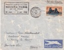 Noumèa To Paris, Premier Voyage Règulier. 1949.  Cover Numèa To Carry Le Rouet - Brieven En Documenten