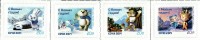 Russia - 2013 - Happy New Year - Mascots Of Olympic And Paralympic Games In Sochi - Mint Self-adhesive Set - Nuovi
