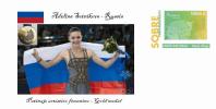 Spain 2014 - XXII Olimpics Winter Games Sochi 2014 Gold Medals Special Prepaid Cover - Adelina Sotnikova - Hiver 2014: Sotchi