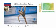 Spain 2014 - XXII Olimpics Winter Games Sochi 2014 Gold Medals Special Prepaid Cover - Adelina Sotnikova - Winter 2014: Sotschi