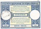 Coupon De Reponse International, Brasile, 30 Cruzeiros. 22- 02- 53 - Covers & Documents