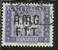 TRIESTE A 1947 - 1949 AMG-FTT SEGNATASSE POSTAGE DUE TAXES TASSE LIRE 5 USATO USED OBLITERE - Segnatasse