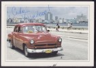 2013-EP-34 CUBA POSTAL STATIONERY  FORWARDED OLD CAR HAVANA VIEW 19/32 TO RUSSIA - Briefe U. Dokumente