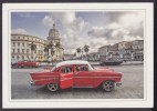 2013-EP-37 CUBA POSTAL STATIONERY  FORWARDED OLD CAR HAVANA VIEW 21/32 TO ALEMANIA - Covers & Documents