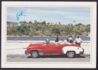 2013-EP-40 CUBA POSTAL STATIONERY  FORWARDED OLD CAR HAVANA VIEW 23/32 SIN DIRECCION WITHOUT ADDRESS - Lettres & Documents