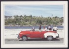 2013-EP-41 CUBA POSTAL STATIONERY  FORWARDED OLD CAR HAVANA VIEW 23/32 TO ENGLAND - Briefe U. Dokumente