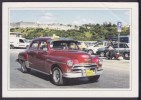 2013-EP-45 CUBA POSTAL STATIONERY  FORWARDED OLD CAR HAVANA VIEW 27/32 TO CANADA - Brieven En Documenten