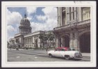 2013-EP-49 CUBA POSTAL STATIONERY  FORWARDED OLD CAR HAVANA VIEW 31/32 TO ALEMANIA - Covers & Documents