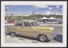 2013-EP-50 CUBA POSTAL STATIONERY  FORWARDED OLD CAR HAVANA VIEW 22/32 TO USA - Lettres & Documents