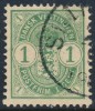 Denmark Danish West Indies DWI 1900: 1c Green Arms Type, F-VF Used (DCDW-00007) - Denmark (West Indies)