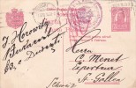 CENSORED WW1  STATIONERY POSTCARD 1916,BUCHAREST TO SCHWEIZ, ROMANIA. - Cartas De La Primera Guerra Mundial