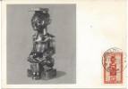 CONGO BELGE - Carte Maximum - Statuette Roi BOPE KENA - Cartas & Documentos